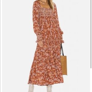 Free People Sweet Escape Dress Mocha Combo